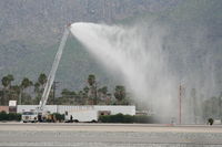 Palm Springs International Airport (PSP) - Palm Springs Fire Department training at KPSP. - by Mark Kalfas