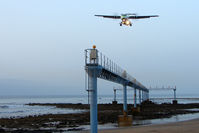 Arrecife Airport (Lanzarote Airport), Arrecife Spain (GCRR) - Binter ATR72 on early morning approach at Arrecife , Lanzarote in March 2010 - by Terry Fletcher