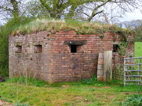 Exeter International Airport, Exeter, England United Kingdom (EGTE) - WWII pillbox on the perimeter of Exeter Airport - by Chris Hall