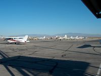 General Wm J Fox Airfield Airport (WJF) - Civil aircraft parked at platform - by ghans