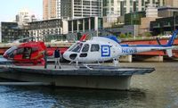 Yarra Bank Heliport - Yarra Bank Heliport, Melbourne, Victoria, Australia. Two place helipad located right within the Melbourne Central Business District, and across the river from Crown Casino. - by red750