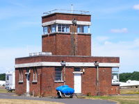 EGDD Airport - The unique 1934 brick Fort type control tower at former RAF Bicester, which is one of the finest examples of an unmodified pre-war RAF station in existence - by Chris Hall