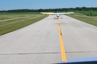 Bellefontaine Regional Airport (EDJ) - Lining up for departure RWY 25. - by Bob Simmermon