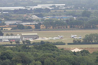 Goodwood Airfield Airport, Chichester, England United Kingdom (EGHR) - View from the Trundle - by John Richardson