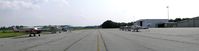 Wayne Executive Jetport Airport (GWW) - Aircracft Parking and south hangers at Goldsboro-Wayne - by George Zimmerman