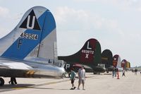 Willow Run Airport (YIP) - B-17 tails - by Florida Metal
