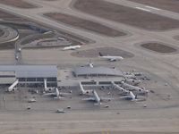 Detroit Metropolitan Wayne County Airport (DTW) - From the airplane - by Willem Goebel