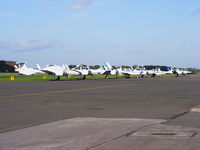 Gamston Airport, Retford, England United Kingdom (EGNE) - some of the based aircraft at Gamston - by Chris Hall