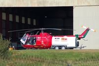 Swansea Airport, Swansea, Wales United Kingdom (EGFH) - Wales Air Ambulance helicopter at it's Swansea Airport Base  - by Roger Winser