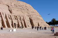 Abu Simbel Airport - The flight path to the airport is directly adjacent to these wonderful ancient tombs - by Terry Fletcher