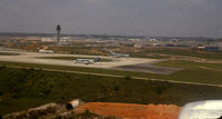 Hartsfield - Jackson Atlanta International Airport (ATL) - Short final to rwy 27L in N338EA, EAL L-1011. Note part of the FLY DELTA JETS sign on the right of the picture. - by GatewayN727