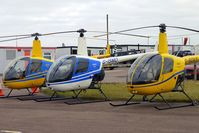 Leicester Airport, Leicester, England United Kingdom (EGBG) - Based Helicopters at Leicester - by Terry Fletcher