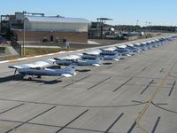 Daytona Beach International Airport (DAB) - A view of the Embry-Riddle Aeronautical University ramp at DAB. - by Kreg Anderson