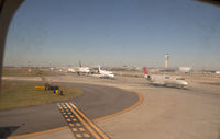 Hartsfield - Jackson Atlanta International Airport (ATL) - As always a busy morning at Hartsfield, Bombardier CL600, MD88, A320 and others waiting for take off - by Mauricio Morro