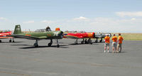 Centennial Airport (APA) - Group getting ready for start-up for formation flight - EAA Fly-In - Front Range - by John Little