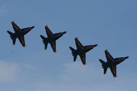 Mac Dill Afb Airport (MCF) - Blue Angels formation - by Florida Metal