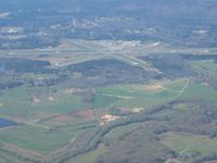 Richard B Russell Airport (RMG) - Looking east from 3000' and 10 mi. - by Bob Simmermon