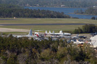 Pensacola Nas/forrest Sherman Field/ Airport (NPA) - Lighthouse view of the Museum Storage areas - by Terry Fletcher
