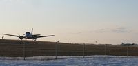 Chandler Field Airport (AXN) - Bemidji Aviation Beech Queen Air taxiing for its evening departure to MSP. - by Kreg Anderson