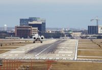 San Antonio International Airport (SAT) - 12R with a Global Express on final - by RWB