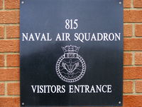RNAS Yeovilton - at the entrance to the 815 NAS hangar - by Chris Hall