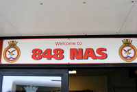 RNAS Yeovilton - at the entrance to the 848 NAS hangar - by Chris Hall