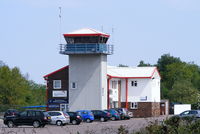 Blackbushe Airport, Camberley, England United Kingdom (EGLK) - Blackbushe  Airport Tower and Terminal Building - by Chris Hall