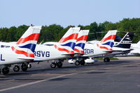 Wycombe Air Park/Booker Airport, High Wycombe, England United Kingdom (EGTB) - tails of the Airways Flying Club - by Chris Hall