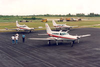 Rota International Airport - Fleet of Pacific Island Aviation - Seino

N84PB ,  N18VV , N2NB Cessna 402C and 402B - by Henk Geerlings