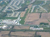 Pope Field Airport (GFD) - Looking north from 5000' - by Bob Simmermon