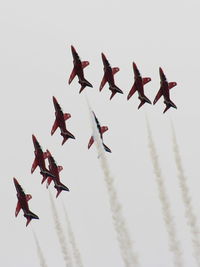 Kemble Airport, Kemble, England United Kingdom (EGBP) - Red Arrows in Big Vixen formation - by Chris Hall
