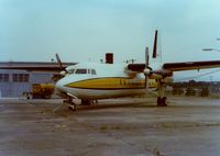 Stewart International Airport (SWF) - Fokker F27 at Stewart International Airport, Newburgh, NY - circa 1970's - by scotch-canadian