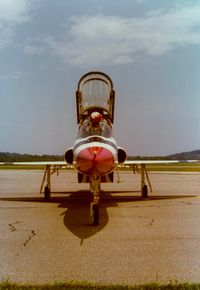 Stewart International Airport (SWF) - US Air Force Thunderbirds Northrop T-38 Talon at Stewart International Airport, Newburgh, NY - circa 1970's - by scotch-canadian