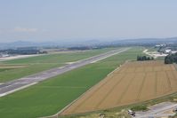 Linz Airport (Blue Danube Airport) - Linz Airport seen from Cessna 175 OE-DCG - by Dietmar Schreiber - VAP