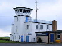 Carlisle Airport, Carlisle, England United Kingdom (EGNC) - Control tower at Carlisle Airport, former RAF Crosby-on-Eden - by Chris Hall