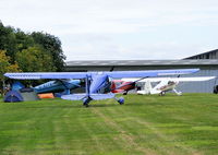 Oaksey Park Airport, Oaksey, England United Kingdom (EGTW) - at the Luscombe fly-in at Oaksey Park - by Chris Hall