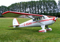 Oaksey Park Airport - RC model of Luscombe 8E Silvaire G-BSHH - by Chris Hall