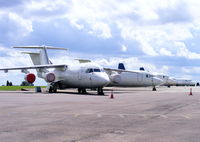 Kemble Airport, Kemble, England United Kingdom (EGBP) - BAe 146 and Fokker F27's in storage at Kemble - by Chris Hall