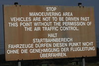 Weeze Airport (formerly Niederrhein Airport) - Warning sign from Weeze Airport, Germany, EDLV/ NRN - by Air-Micha