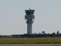 Brussels Airport, Brussels / Zaventem   Belgium (EBBR) - Controletower as seen from EBMB. - by Robert Roggeman