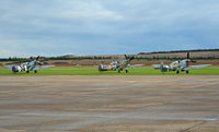 Duxford Airport, Cambridge, England United Kingdom (EGSU) - LINED UP TO START A DISPLAY AT DUXFORD - by Martin Browne