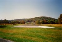 Bally Spring Farm Airport (PA35) - Approach end of Runway 31 at Bally Spring Farm Airport, Bally, PA - October 1991 - by scotch-canadian