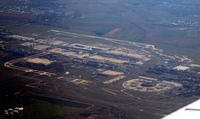 Paris Charles de Gaulle Airport (Roissy Airport), Paris France (LFPG) - Charles de Gaulle Airport, seen from flight Level 110, flying the VEREL Arrival into Paris Toussus (LFPN), with F-GKSS (BE58) - by A Marignier