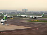 Amsterdam Schiphol Airport, Haarlemmermeer, near Amsterdam Netherlands (AMS) - A part of the Transavia plane's - by Willem Goebel