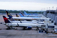 Manchester Airport, Manchester, England United Kingdom (EGCC) - Delta, United, Singapore, Ryanair, Thomson and Qatar on T2 - by Chris Hall