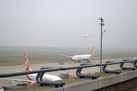 Tegel International Airport (closing in 2011), Berlin Germany (EDDT) - It was a wet day and it was a cold day, but I persist on that visitors terrace to offer you this picture now! - by Holger Zengler