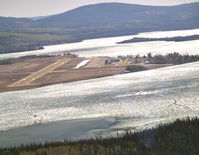 Watson Lake Airport, Watson Lake, Yukon Canada (CYQH) - turning final runway 08 - by tim kalushka