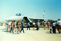 Quonset State Airport (OQU) - McDonnell Douglas F-15C assigned to the 94th Tactical Fighter Squadron on display at Quonset State Airport, North Kingstown, RI - circa 1980's  - by scotch-canadian