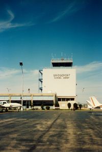 Igor I Sikorsky Memorial Airport (BDR) - Airport Control Tower at Bridgeport Municipal Airport, Bridgeport, CT - circa 1980's - by scotch-canadian