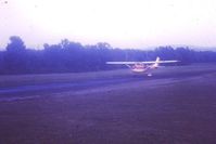 Stanton Airport (NY35) - C-150 taxiing in at Stanton in 1969 - by Merle Hahn